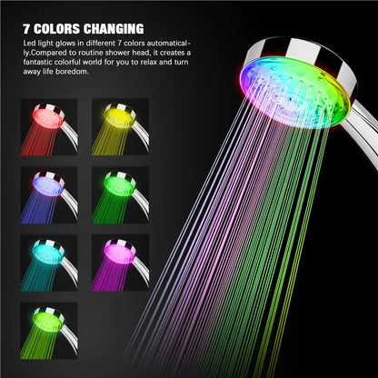 Light Up LED Head Shower