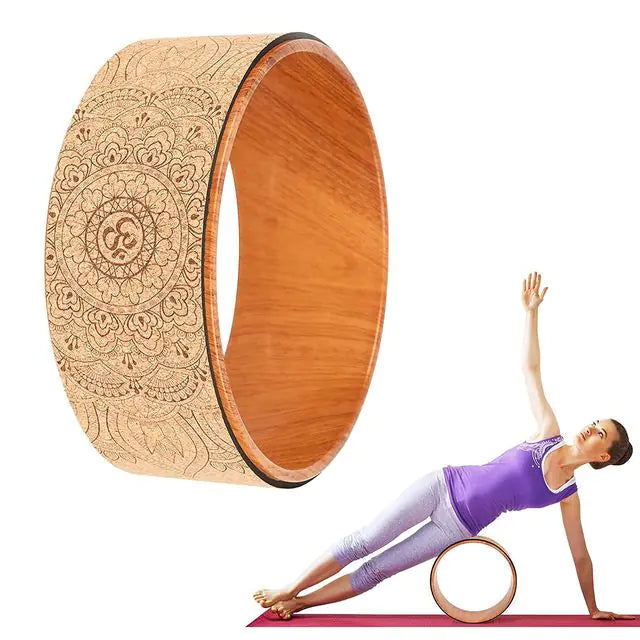 Yoga Roller Cork Back Wheel