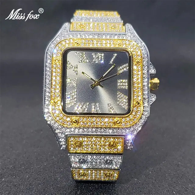 Ice Out Diamond Square Watch