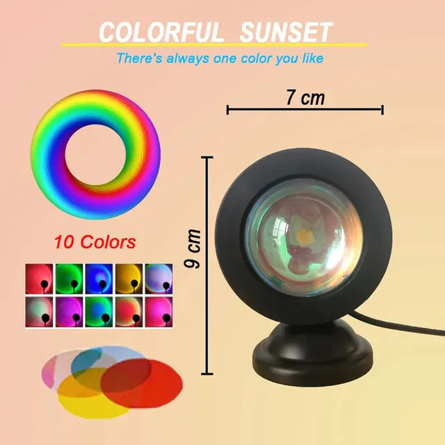 Mini USB Sunset Projector Lamp