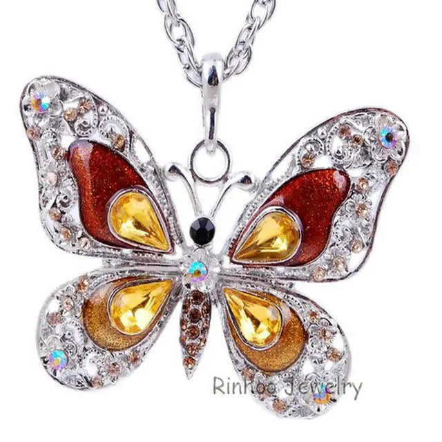 Colorful Butterfly Necklace