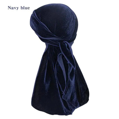 Solid Color Velvet Long Tail Durags