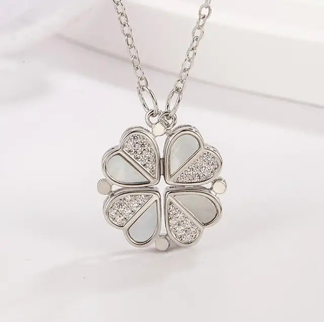 Clover Heart Shape Necklace