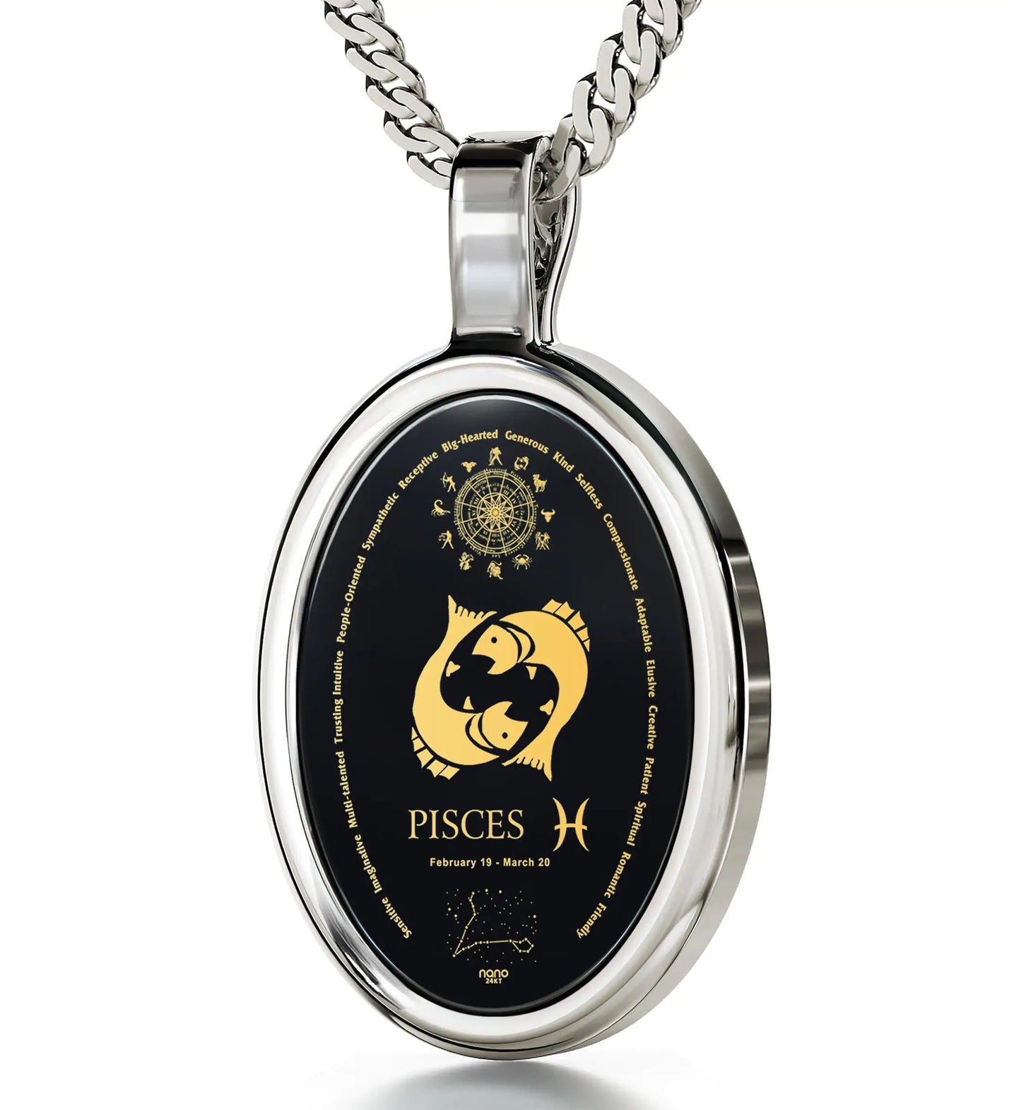 Pisces Zodiac Necklace