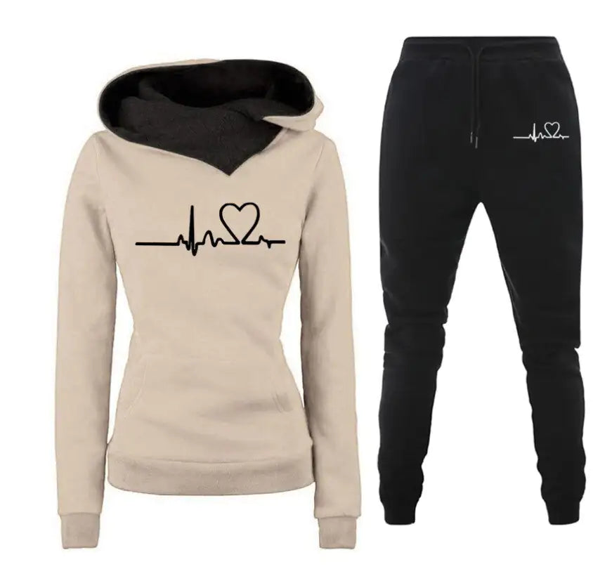 Winter Tracksuit Set: Hoodies + Pants