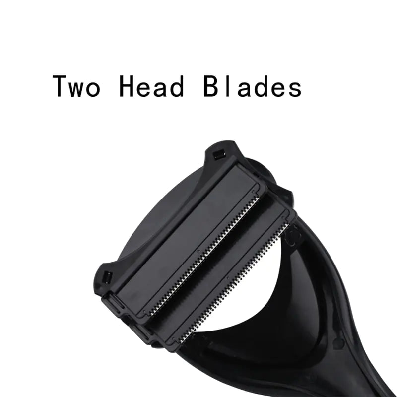 Foldable Two-Head Back Hair Shaver