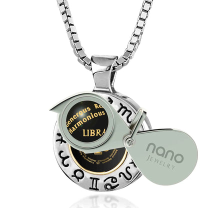 Libra Zodiac Sign Necklace