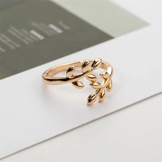 Olive Grove Leaf Ring