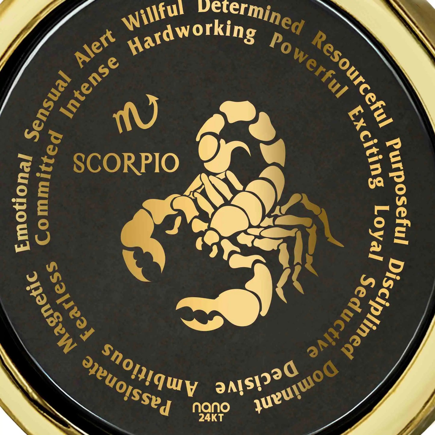 Scorpio Necklaces for Lovers of the Zodiac 24k Gold Inscribed