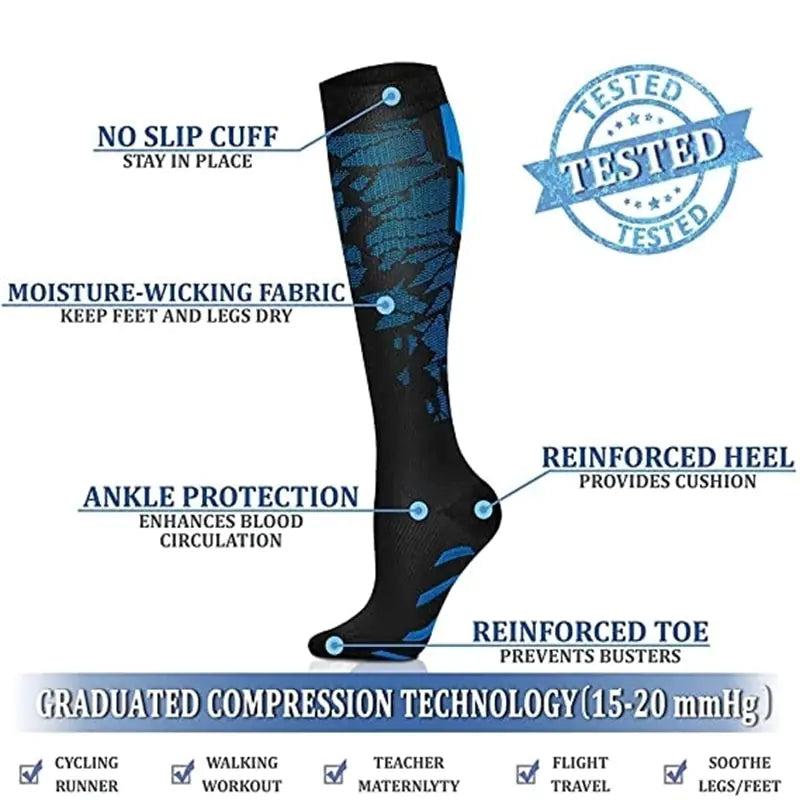 Graduated Compression Sports Recovery Socks