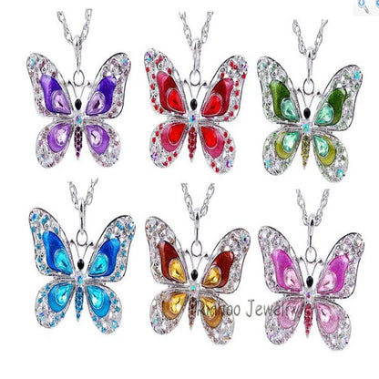 Colorful Butterfly Necklace