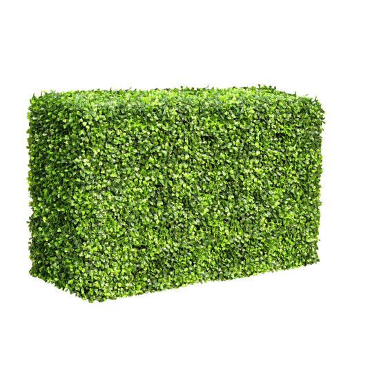 Light Artificial Boxwood Hedge 40"L x 20"H UV Resistant